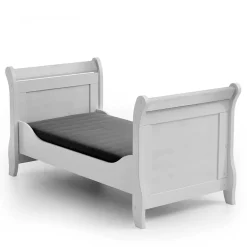 Kinder Wohnen Weißes Holz Babybett inklusive Umbauseiten - Satumare