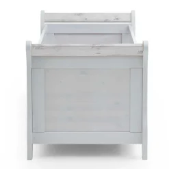 Kinder Wohnen Weißes Holz Babybett inklusive Umbauseiten - Satumare