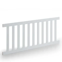 Kinder Wohnen Weißes Holz Babybett inklusive Umbauseiten - Satumare