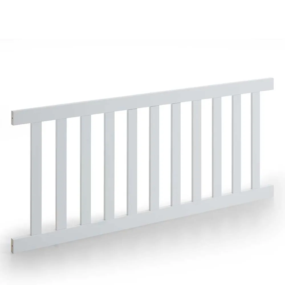 Kinder Wohnen Weißes Holz Babybett inklusive Umbauseiten - Satumare