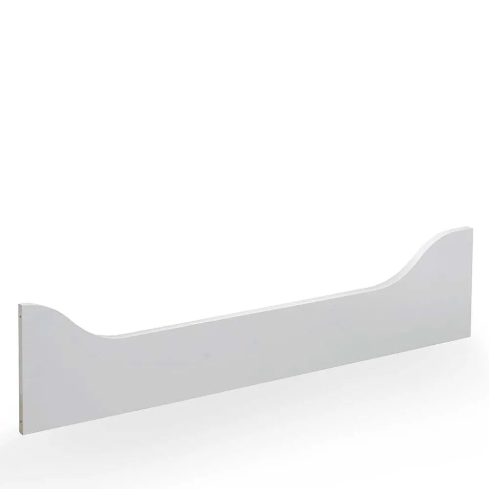 Kinder Wohnen Weißes Holz Babybett inklusive Umbauseiten - Satumare