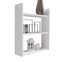 Wohnen Esszimmerregale|Regale*Weißes Holz Hängeregal mit 60 cm Breite - Grenvana