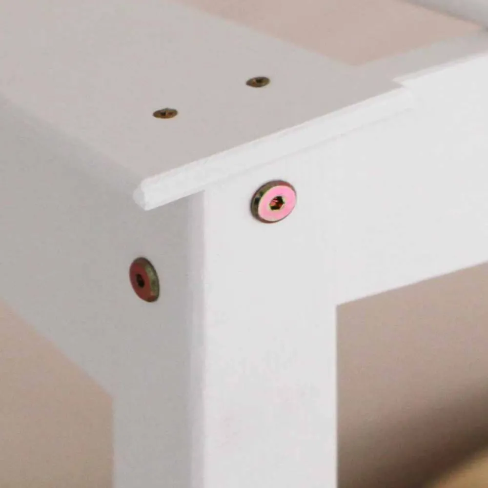 Kinder Wohnen Weißes Kinderbett Xantus mit Stauraum