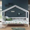 Kinder Wohnen Weißes Kinderzimmer Himmelbett Haus Design - Zutana
