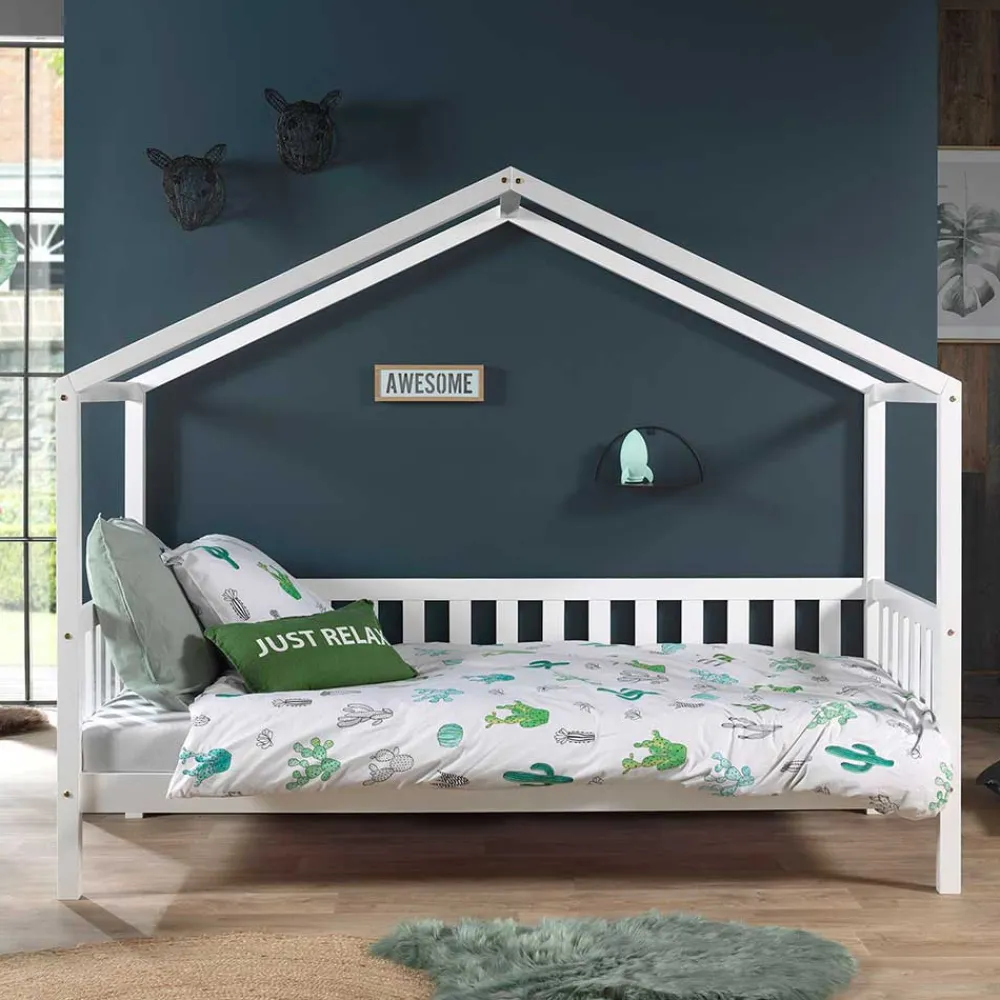 Kinder Wohnen Weißes Kinderzimmer Himmelbett Haus Design - Zutana