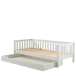 Wohnen Jugendbetten*Weißes Kojenbett 90x200 cm aus Kiefer - Molo