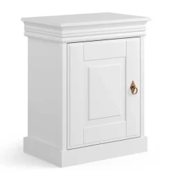 Wohnen Weißes Landhausbett mit Schubladen - Presto