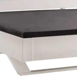 Wohnen Jugendbetten*Weißes Massivholzbett mit Kufen - Odrato