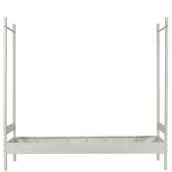 Wohnen Weiße Möbel|Betten*Weißes Metallbett mit Baldachin - Jenva