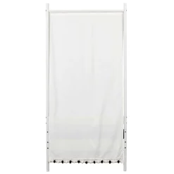 Wohnen Weiße Möbel|Betten*Weißes Metallbett mit Baldachin - Jenva