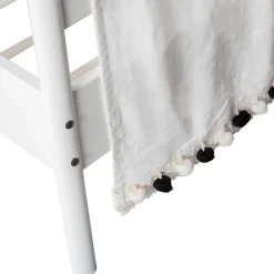 Wohnen Weiße Möbel|Betten*Weißes Metallbett mit Baldachin - Jenva