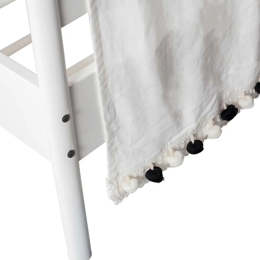 Wohnen Weiße Möbel|Betten*Weißes Metallbett mit Baldachin - Jenva