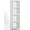 Wohnen Wohnzimmer-Regale|Büroregale*Weißes Regal für Ordner 39x147x35 cm - Radiassu