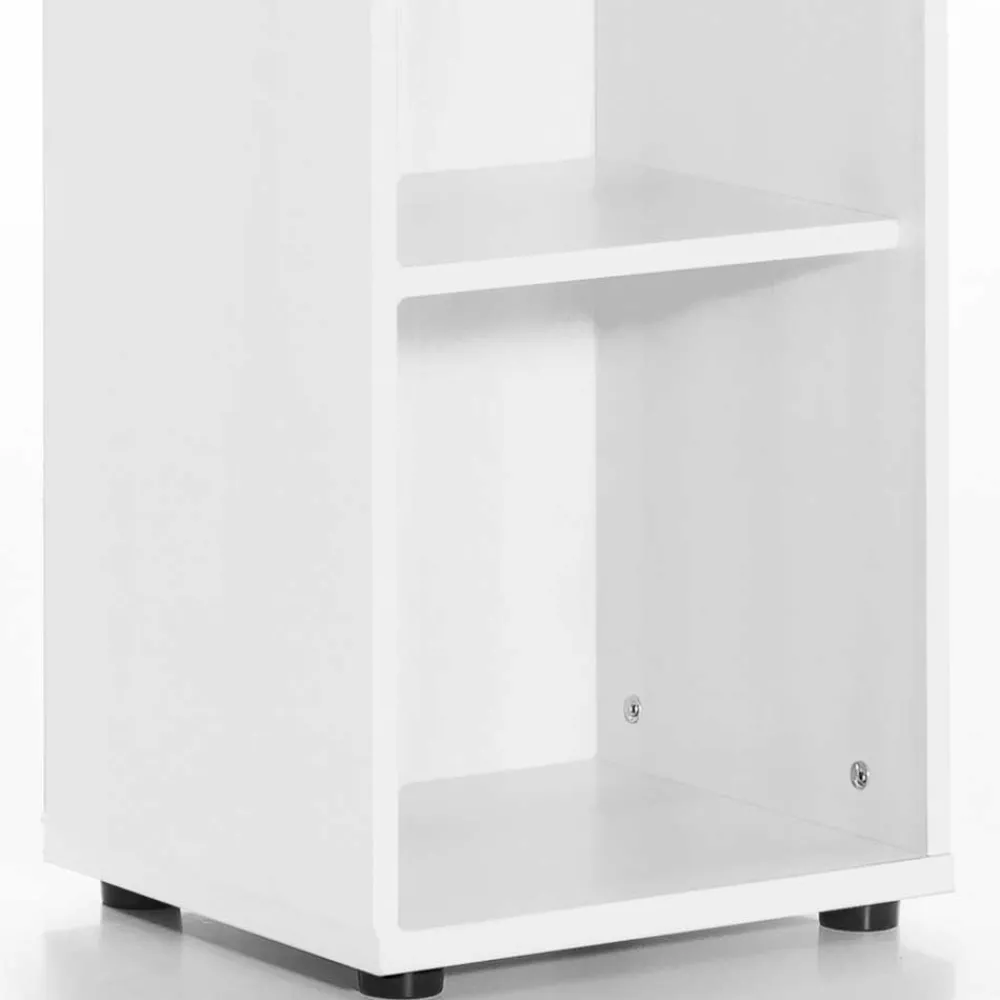 Wohnen Wohnzimmer-Regale|Büroregale*Weißes Regal für Ordner 39x147x35 cm - Radiassu