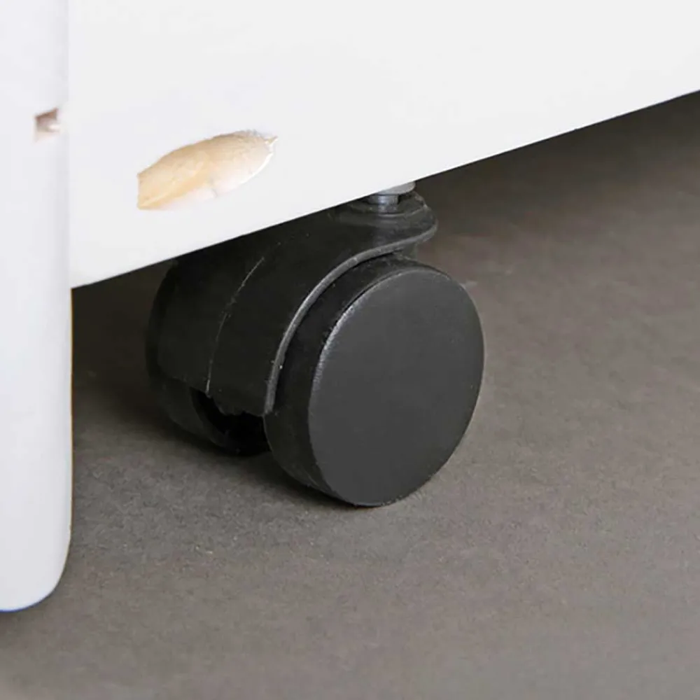 Wohnen Weißes Schubkastenbett mit Ausziehbett - Becrux