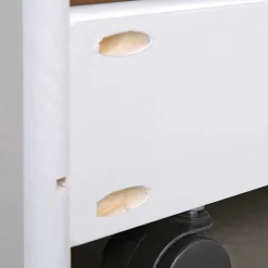 Wohnen Weißes Schubkastenbett mit Ausziehbett - Becrux