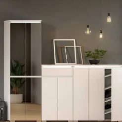 Wohnen Weißes Schuh-Vertiko in modernem Design - Dany