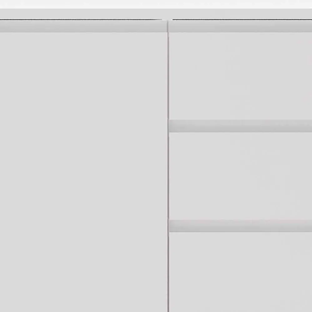 Wohnen Weißes Sideboard 150cm mit Haarnadel Beinen - Donny