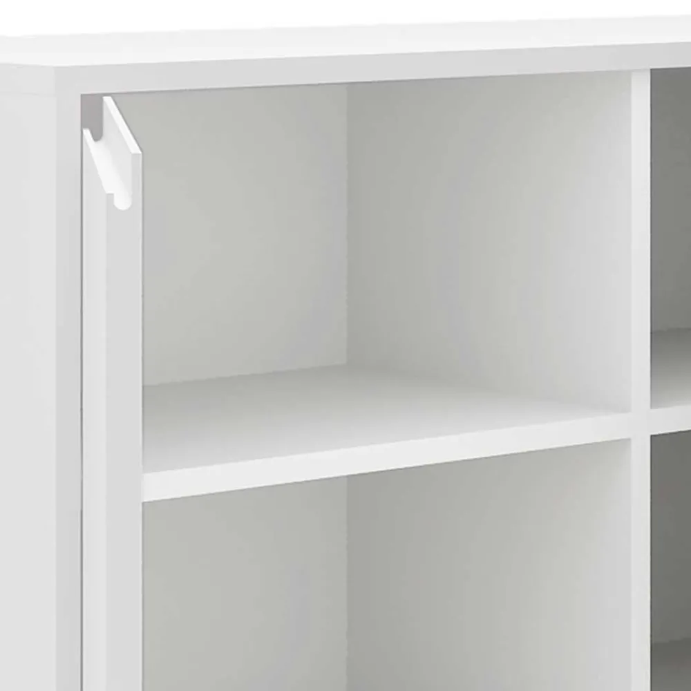 Wohnen Weißes Sideboard 150cm mit Haarnadel Beinen - Donny