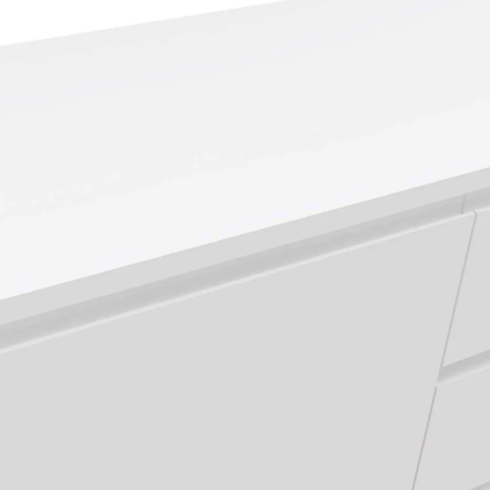Wohnen Weißes Sideboard 150cm mit Haarnadel Beinen - Donny