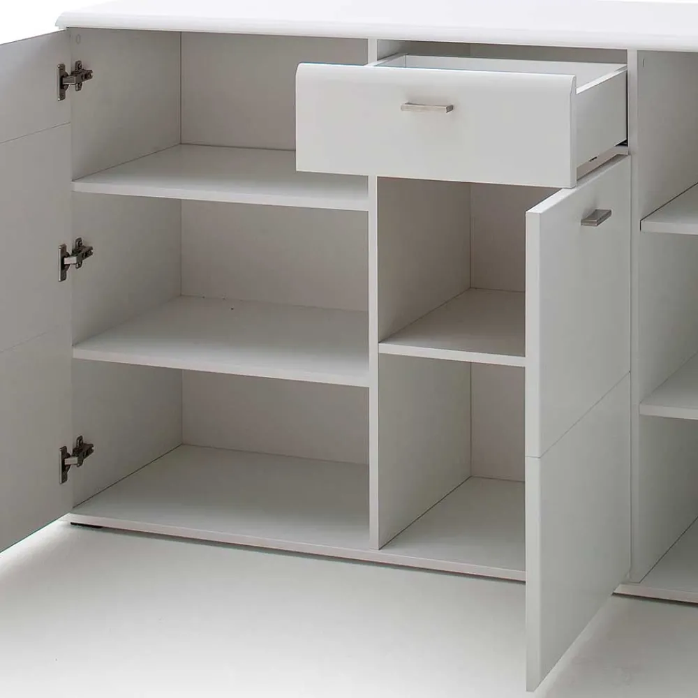 Wohnen Sideboards & Kommoden|Sideboards & Kommoden*Weißes Sideboard mit Sockelgestell - Hazime