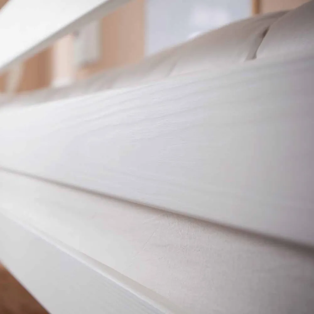 Wohnen Kinderbetten*Weißes Stockbett aus Massivholz Kiefer Huelca mit 5 Schubkästen