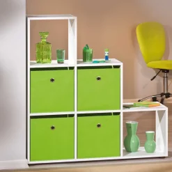 Wohnen Weißes Stufenregal mit 6 Fächern - Sympatia