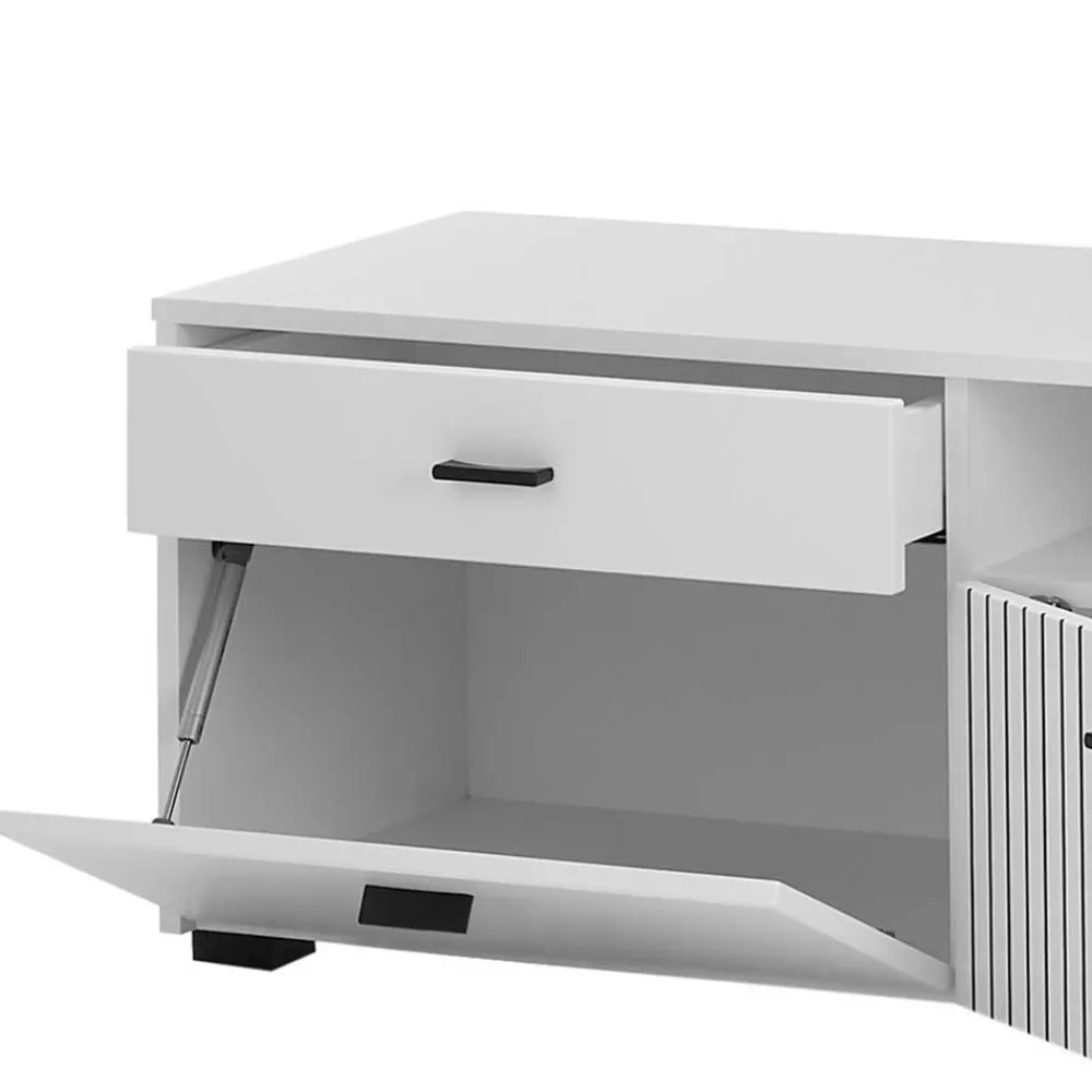 Wohnen Tv & Hifi-Möbel|Tv & Hifi-Möbel*Weißes TV Board 150 cm breit - Dualkos