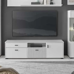 Wohnen Tv & Hifi-Möbel|Tv & Hifi-Möbel*Weißes TV Board 150 cm breit - Dualkos