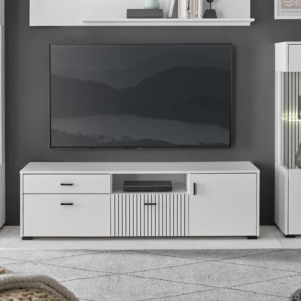 Wohnen Tv & Hifi-Möbel|Tv & Hifi-Möbel*Weißes TV Board 150 cm breit - Dualkos