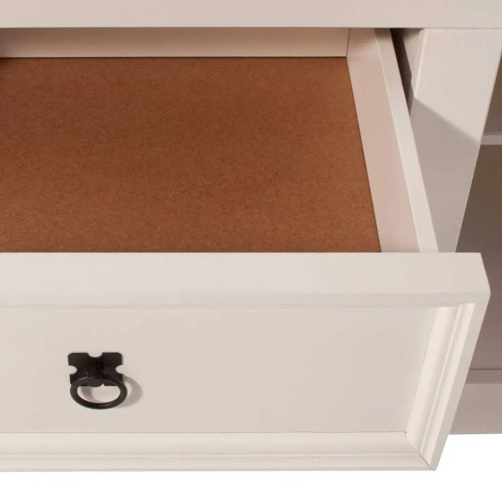 Wohnen Weißes TV Board im Landhaus Design - Segrino