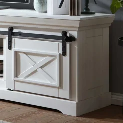 Wohnen Landhausmöbel|Tv & Hifi-Möbel*Weißes TV Board im Modern Country Style - Kuito