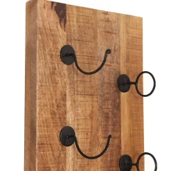 Wohnen Wohnzimmer-Regale|Küchenregale*Weinflaschenhalter aus Mangobaum Massivholz - Indri