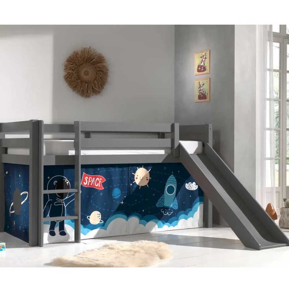 Kinder Wohnen Weltraum Spielbett mit Rutsche - Kullara