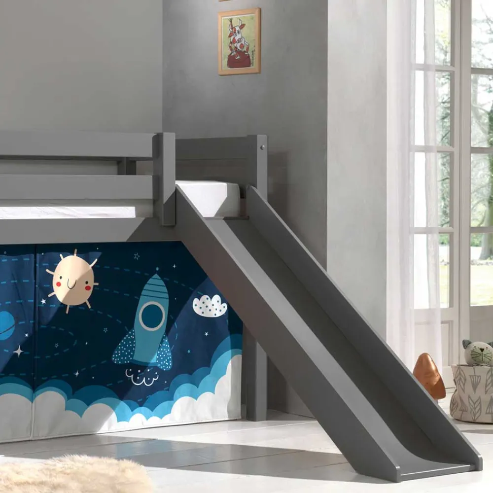 Kinder Wohnen Weltraum Spielbett mit Rutsche - Kullara