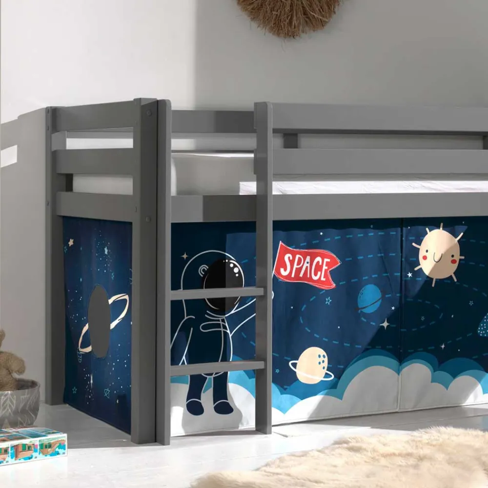 Kinder Wohnen Weltraum Spielbett mit Rutsche - Kullara