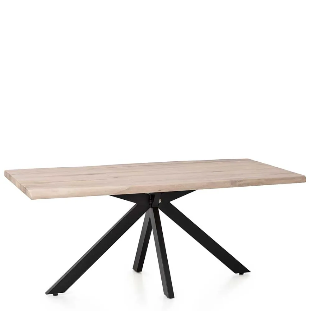 Wohnen White Wash Esszimmertisch mit Baumkante - Wieza