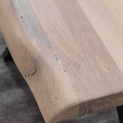 Wohnen White Wash Esszimmertisch mit Baumkante - Wieza