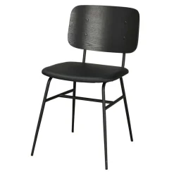 Wohnen Küchen-Essgruppen|Essgruppen*White Wash Holztisch & schwarze Stühle - Pessoa (fünfteilig)