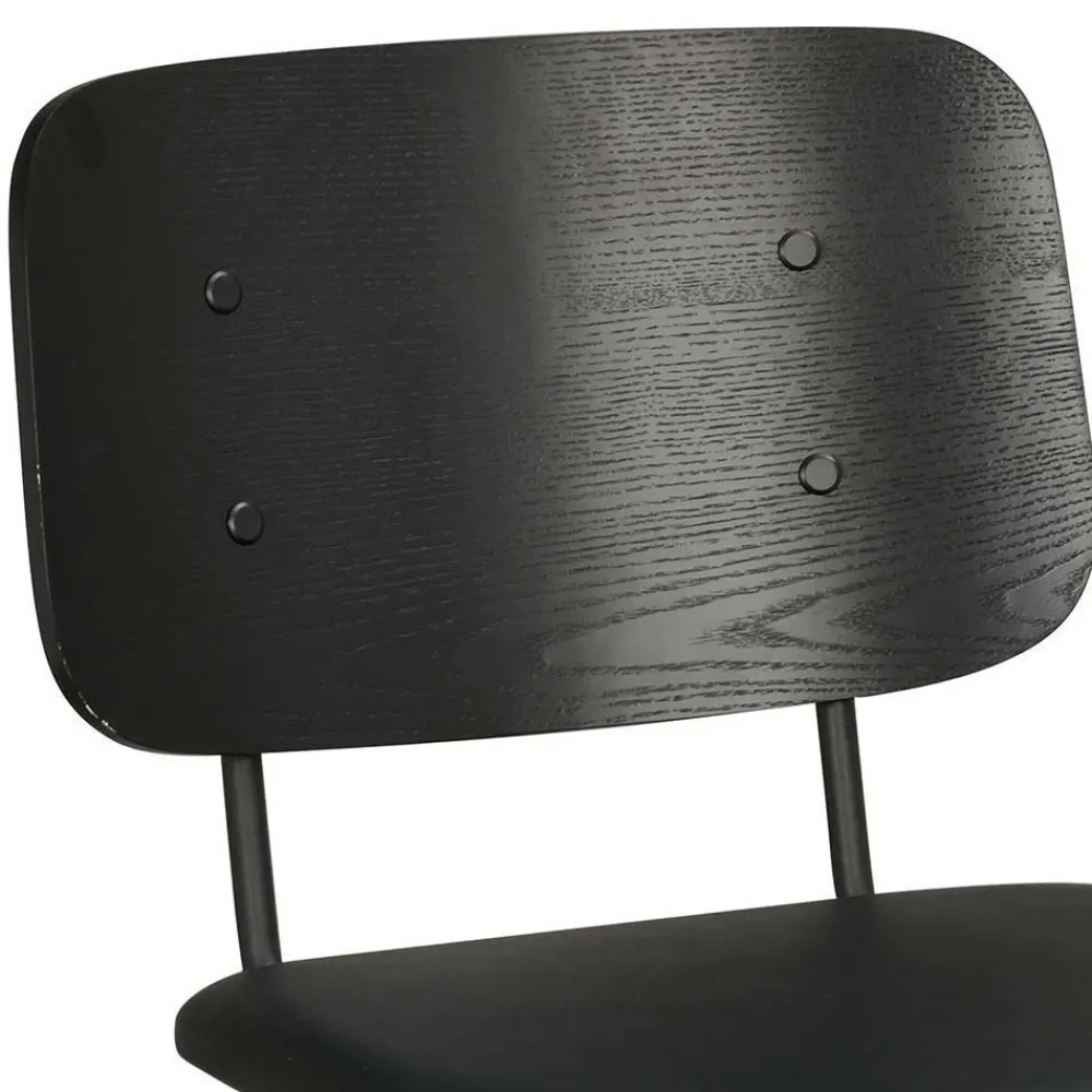 Wohnen Küchen-Essgruppen|Essgruppen*White Wash Holztisch & schwarze Stühle - Pessoa (fünfteilig)