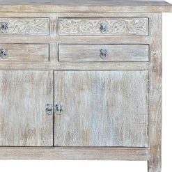 Wohnen White Wash Sideboard - Shabby Chic - Catlony