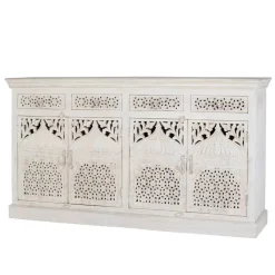 Wohnen White Wash Sideboard im orientalischen Stil - Capo