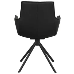 Wohnen Küchen-Essgruppen|Esszimmer Komplett*White Wash Tisch & Lederstühle - Senatau (siebenteilig)