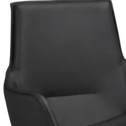 Wohnen Küchen-Essgruppen|Esszimmer Komplett*White Wash Tisch & Lederstühle - Senatau (siebenteilig)