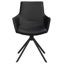 Wohnen Küchen-Essgruppen|Esszimmer Komplett*White Wash Tisch & Lederstühle - Senatau (siebenteilig)