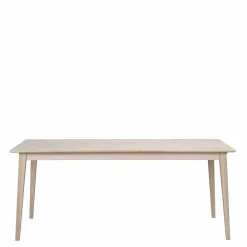 Wohnen White Wash Tisch & Stühle Schwarz - Pessoa (siebenteilig)