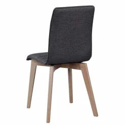 Wohnen Skandinavische Möbel|Küchen-Essgruppen*White Wash Tischgruppe in Rund - Navassa III (fünfteilig)