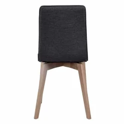 Wohnen Skandinavische Möbel|Küchen-Essgruppen*White Wash Tischgruppe in Rund - Navassa III (fünfteilig)