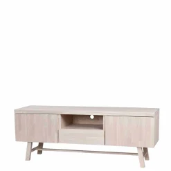 Wohnen Tv & Hifi-Möbel|Tv & Hifi-Möbel*White Wash TV Lowboard aus Eiche - Dioca