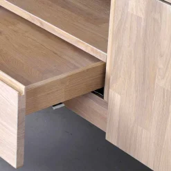 Wohnen Tv & Hifi-Möbel|Tv & Hifi-Möbel*White Wash TV Lowboard aus Eiche - Dioca